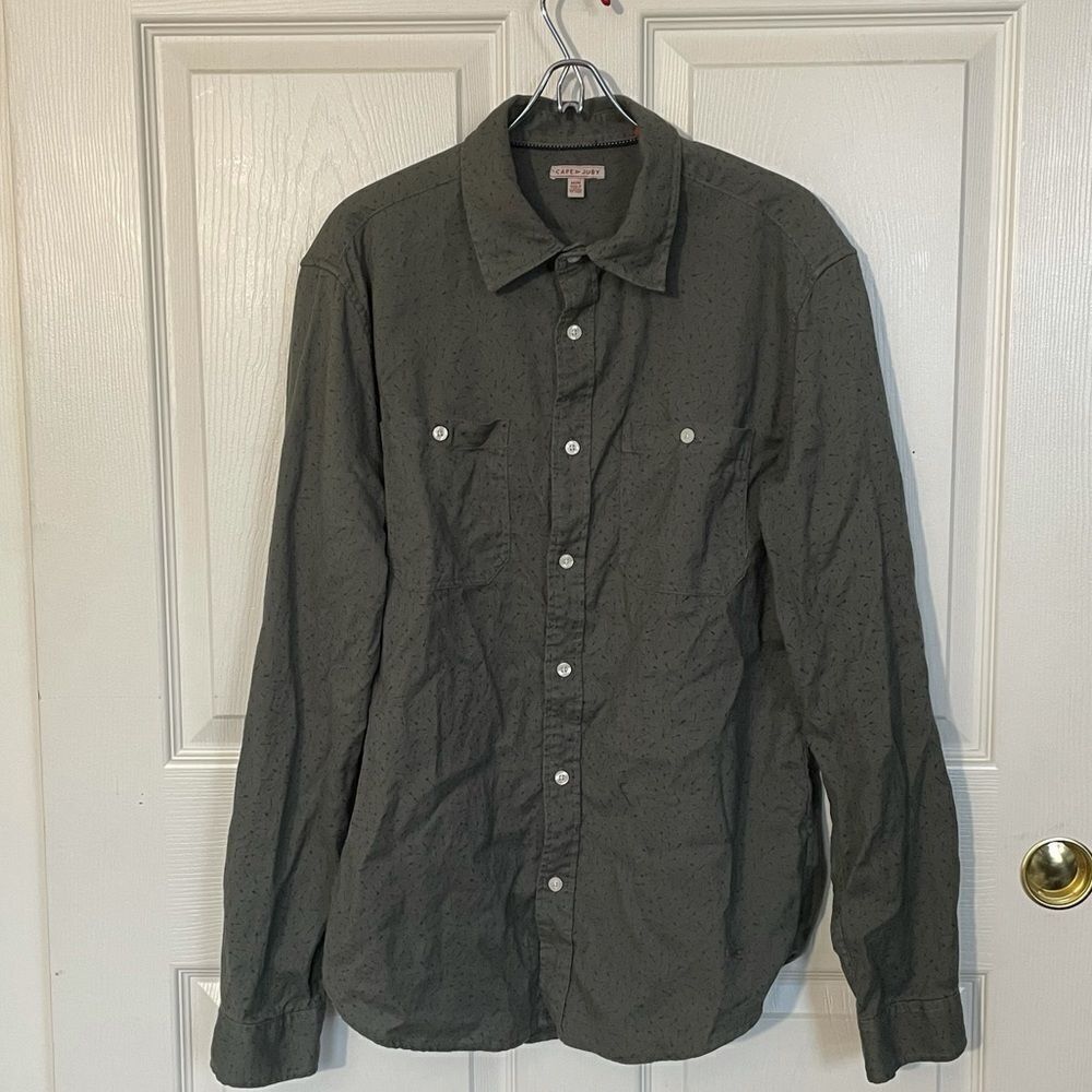 Cape Juby Men’s Button Down Long Sleeve Shirt, Med
